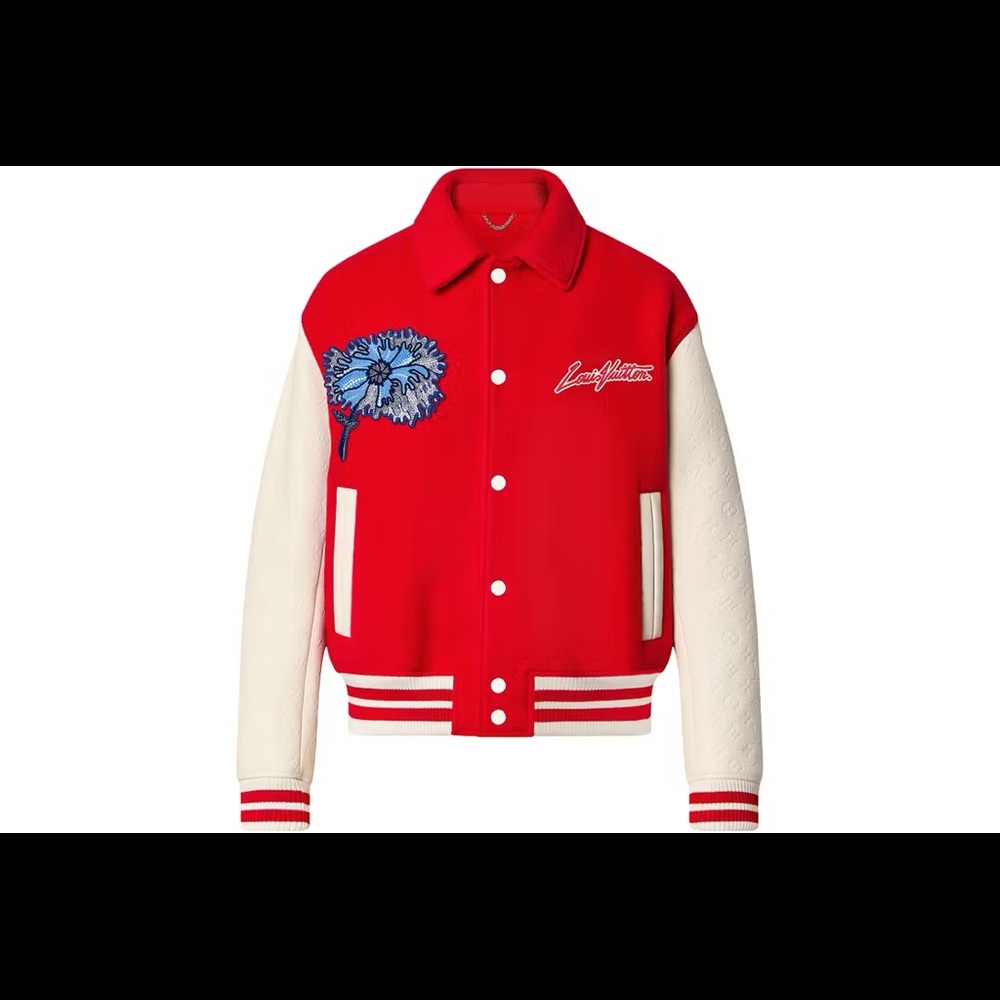 Louis Vuitton x Yayoi Kusama Psychedelic Flower Embroidered Varsity Blouson